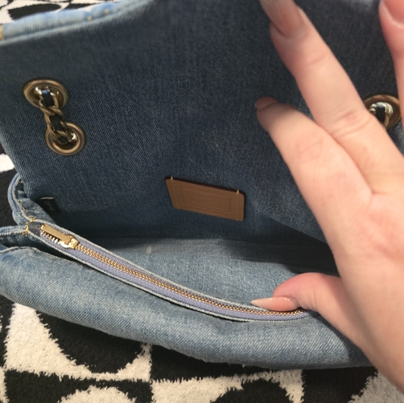 Brand New without Tags Coach Denim Quilted Tabby 26 - Picture 10 of 15